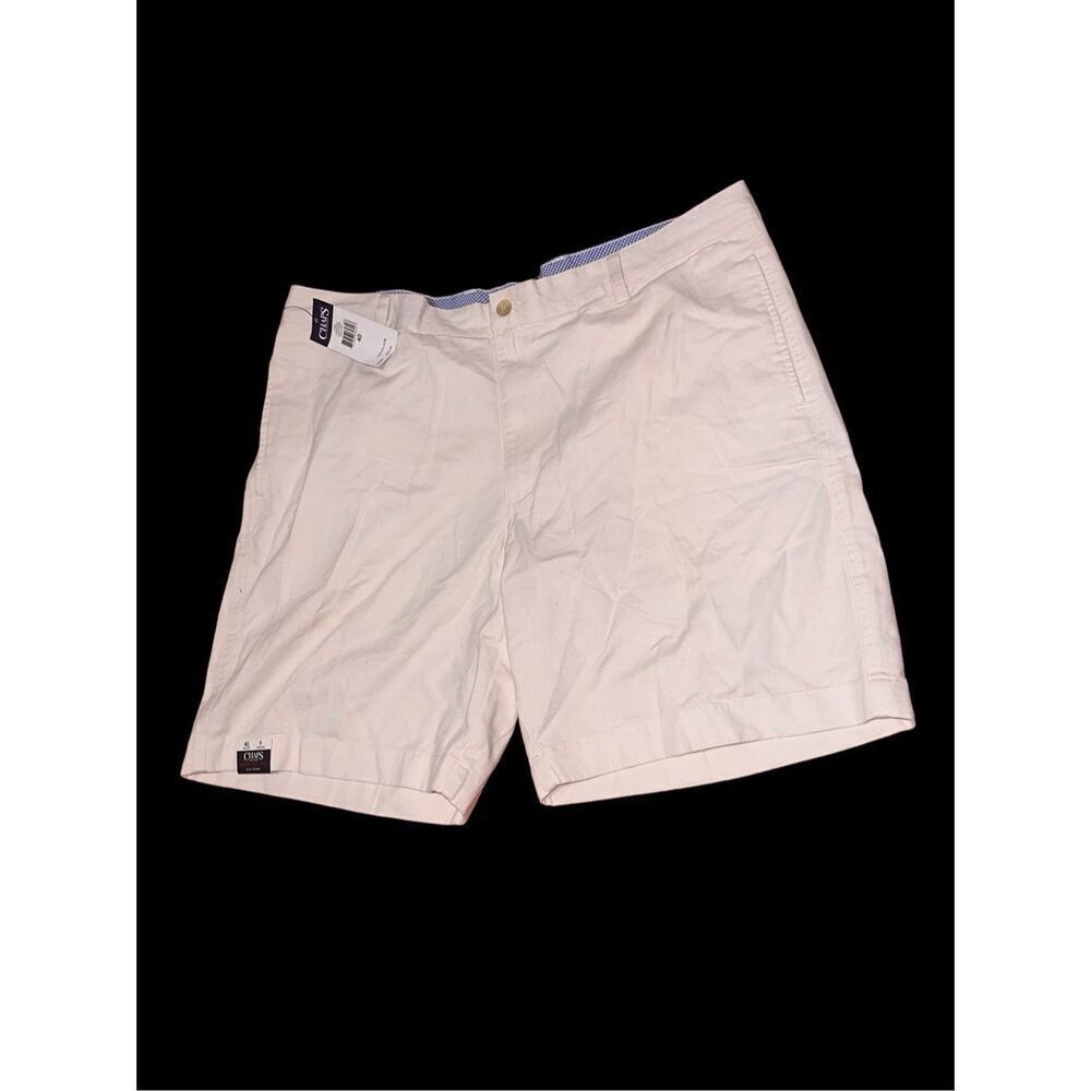 NEW WITH TAGS Chaps khaki Nwt Washed Twill Chino Flat Front Size 40 shorts with